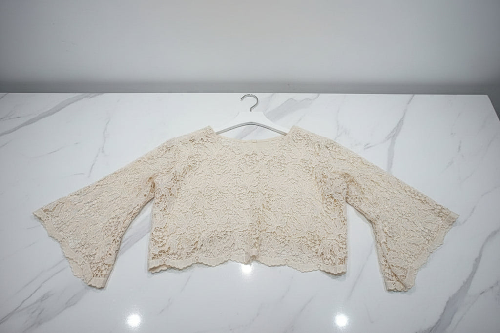 Elegant Cotton Lace Two-Piece Set