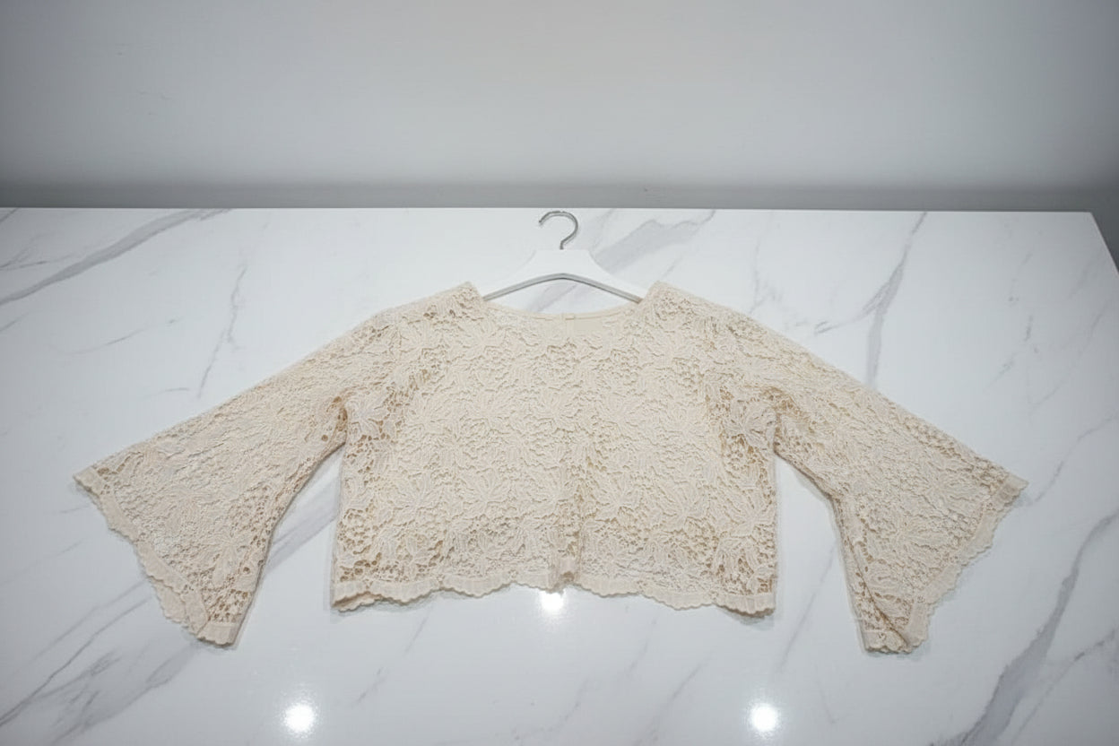 Elegant Cotton Lace Two-Piece Set