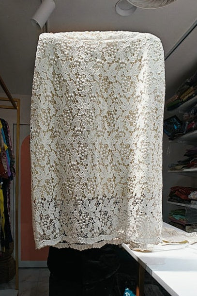 Elegant Cotton Lace Two-Piece Set