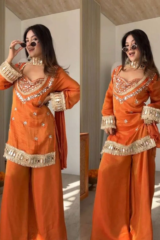 Sunset Mirror Luxe Fendy Silk Sharara Set