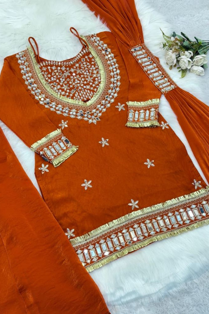 Sunset Mirror Luxe Fendy Silk Sharara Set