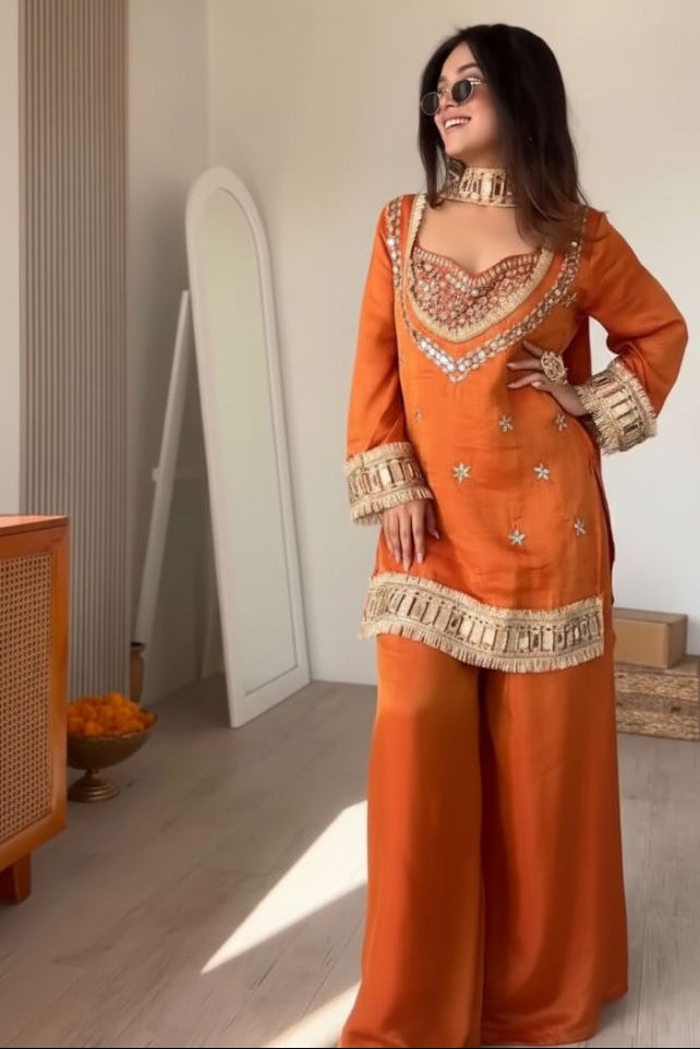 Sunset Mirror Luxe Fendy Silk Sharara Set