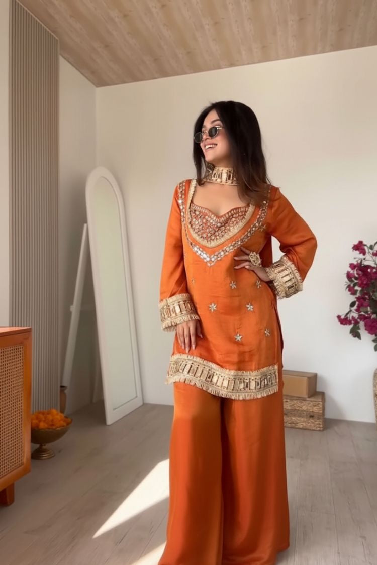 Sunset Mirror Luxe Fendy Silk Sharara Set