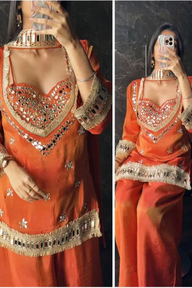 Sunset Mirror Luxe Fendy Silk Sharara Set