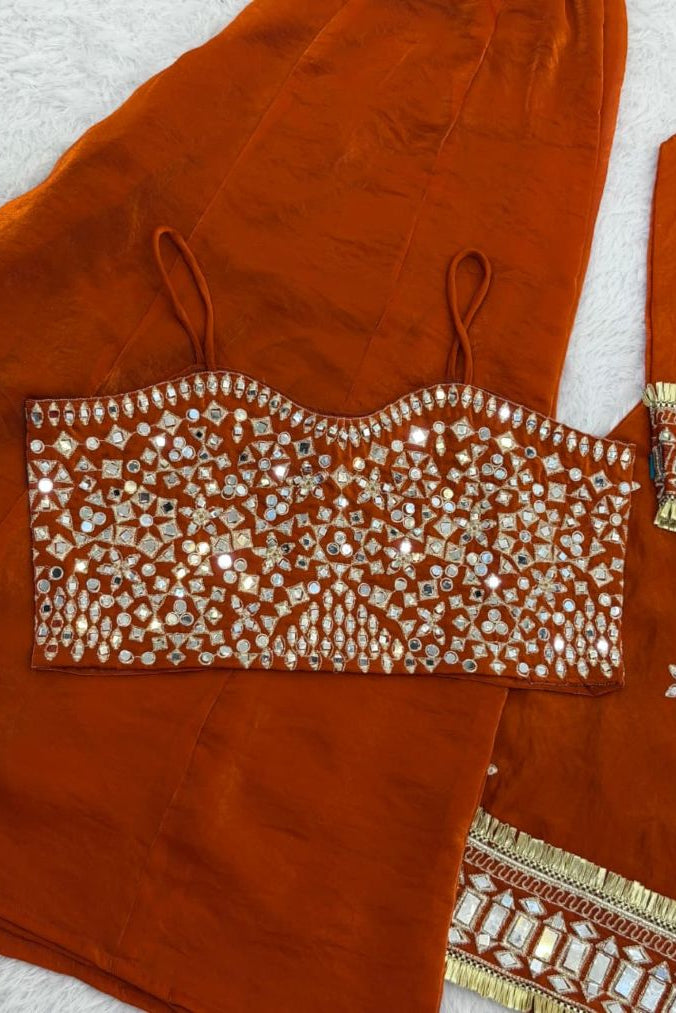 Sunset Mirror Luxe Fendy Silk Sharara Set