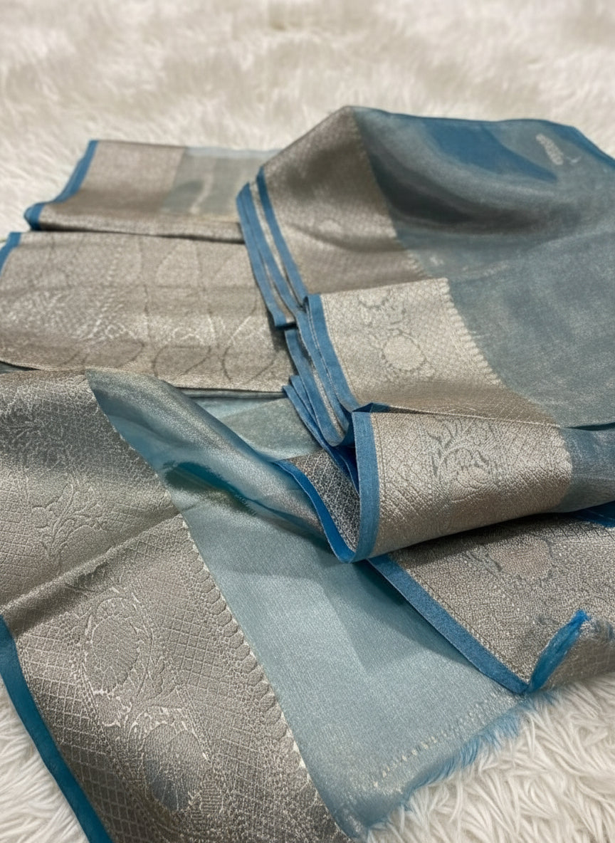 Banarasi Fancy Glass Tissue Silk Saree