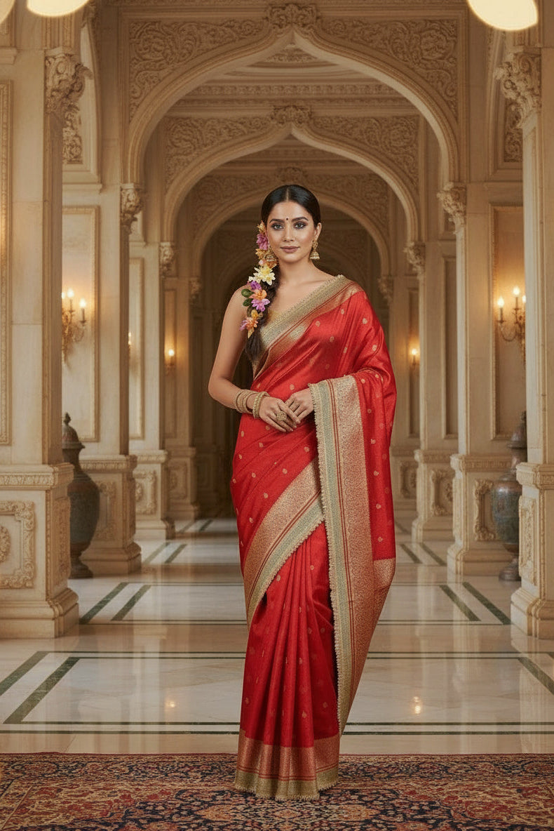 Banarasi Maharani Tissue Silk Saree