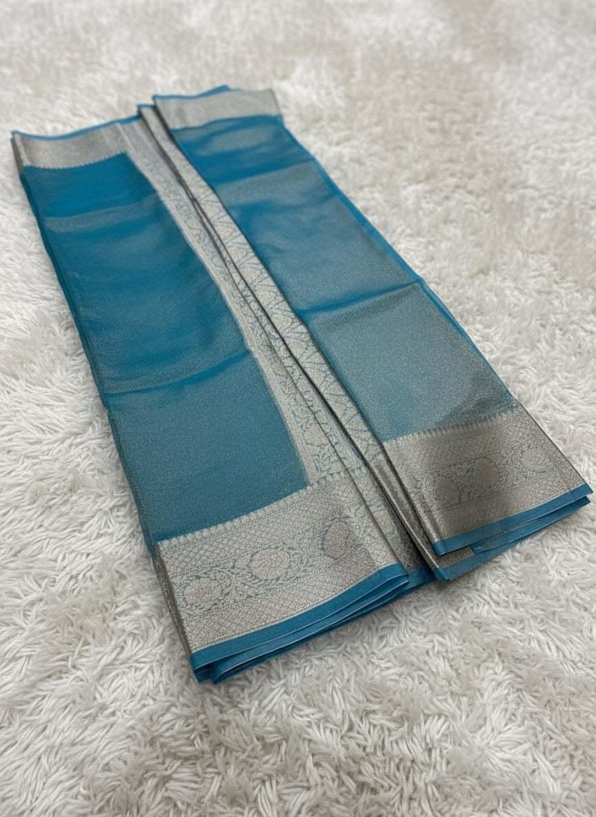 Banarasi Fancy Glass Tissue Silk Saree