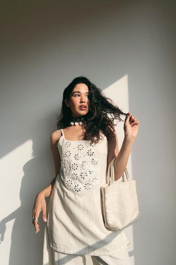 Cotton Flex Cord Set with Mirror