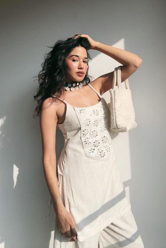 Cotton Flex Cord Set with Mirror